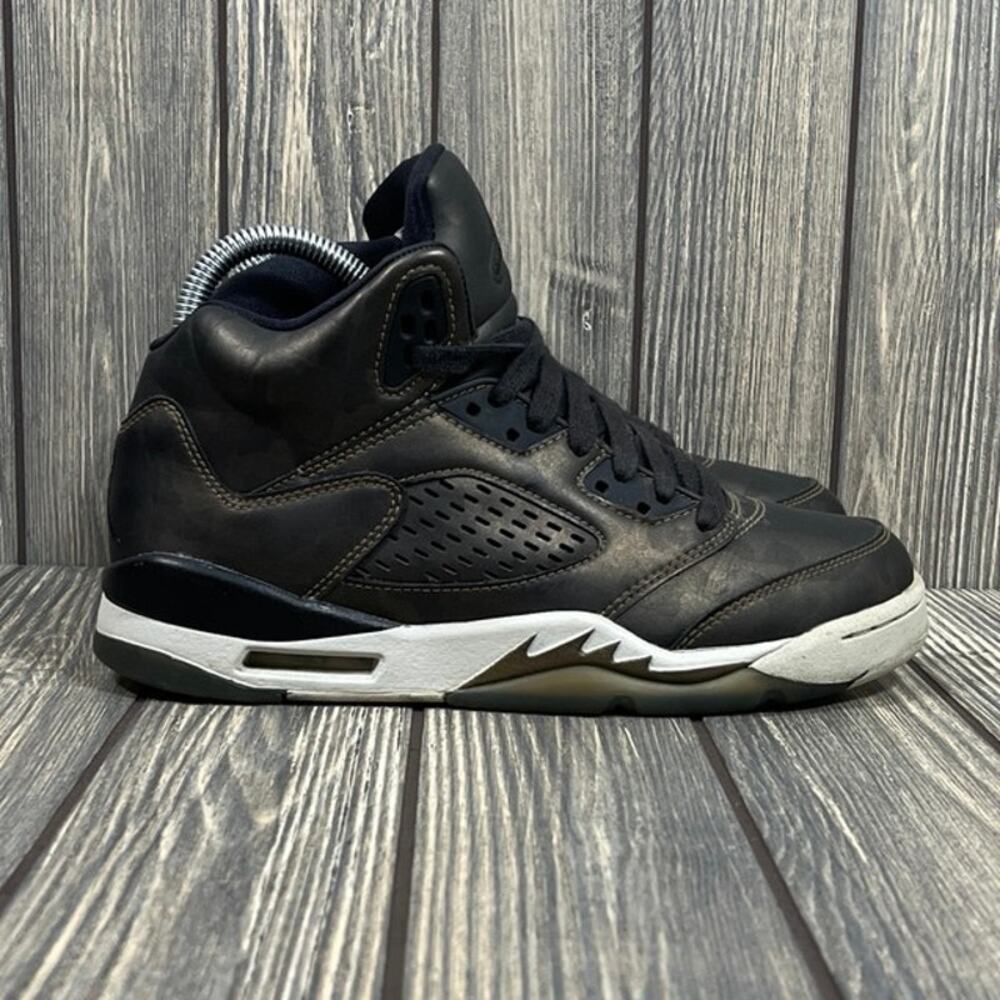 Nike Air Jordan 5 Premium Retro Heiress Camo Metallic Bronze Shoes Sz 5.5Y Wm‎ 7